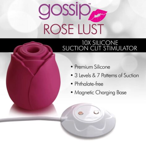 Gossip Cum Into Bloom Clitoral Stimulator Rose Lust Pink