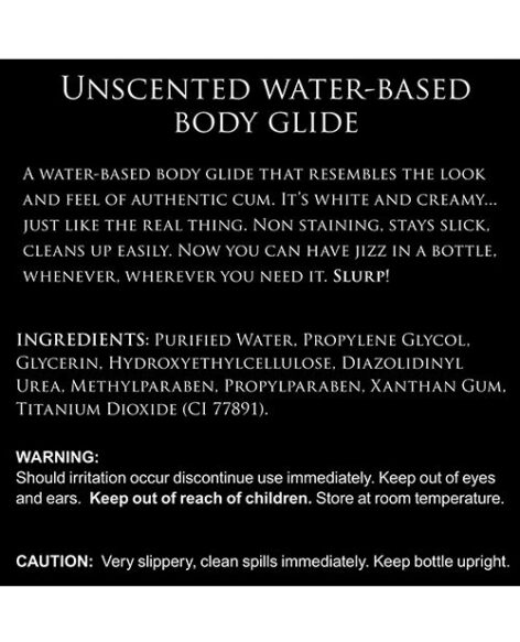 Jizz Cum Lube Unscented Water Based 16oz, Master Series