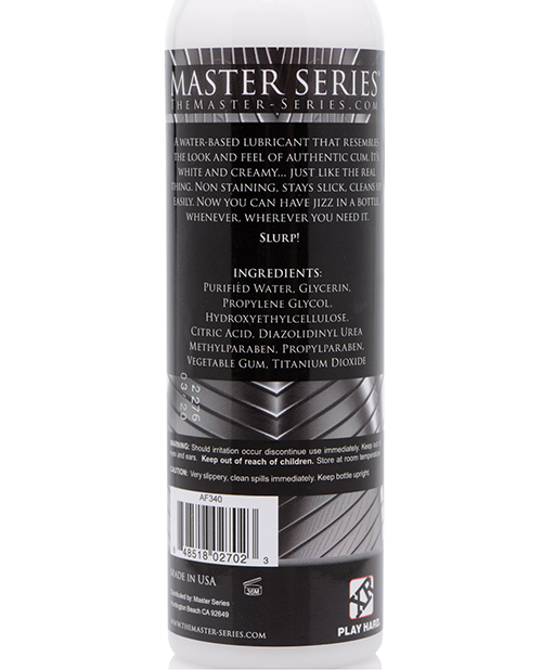 Master Series Jizz Unscented Water Based Lube 16oz Pump