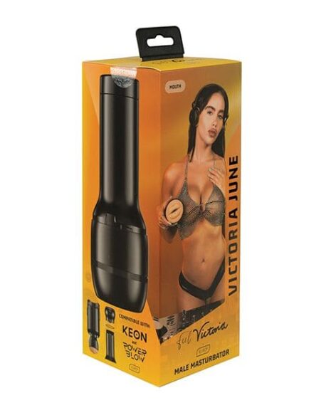 Victoria June Latina Mouth Stroker Feel Stars Beige, Kiiroo