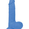 Get Lucky Real Skin Mr Navy Dildo 7.5in w/Balls Blue