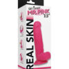 Mr Pink Get Lucky Real Skin Dildo 7.5in w/Balls Pink