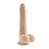 PeekABoo Vibrating Dildo 8in Uncut w/Balls Beige, Evolved