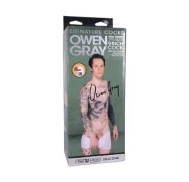 Owen Gray Dildo Silicone 9in w/Balls Vanilla, Doc Johnson