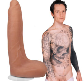 Owen Gray Dildo Silicone 9in w/Balls Vanilla, Doc Johnson