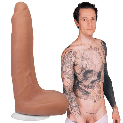 Owen Gray Dildo Silicone 9in w/Balls Vanilla, Doc Johnson