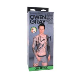 Owen Gray Dildo UltraSkyn 9in w/Balls Vanilla, Doc Johnson