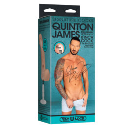 Quinton James Dildo UltraSkyn 8in w/Balls Vanilla, Doc Johnson