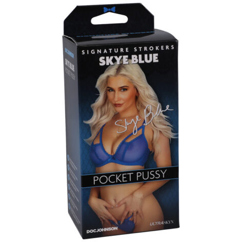 Skye Blue Pocket Pussy Stroker Vanilla, Doc Johnson