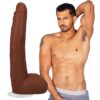 Alex Jones Dildo 11in UltraSkyn w/Balls Caramel, Doc Johnson