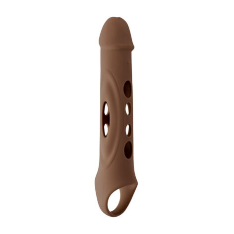 Big Boy Extender Vibrating Remote Silicone Dark Brown