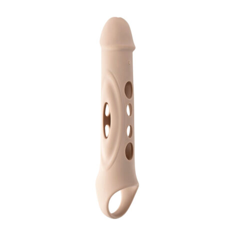 Big Boy Extender Vibrating Remote Silicone Light Beige