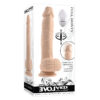 Full Monty Dildo 9in Thrusting Twirling w/Balls Light Beige