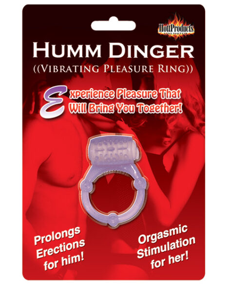 Humm Dinger Vibrating Pleasure Ring Purple, Hott Products