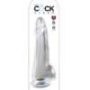 King Cock 10in Dildo w/Balls Clear, Pipedream