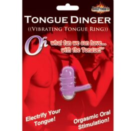 Tongue Dinger Vibrating Tongue Ring Purple, Hott Products