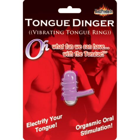 Tongue Dinger Vibrating Tongue Ring Purple, Hott Products