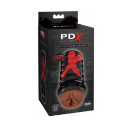 PDX Elite Air Tight Pussy Stroker Brown, Pipedream