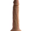 Twirl Jam Dildo 9.25in Twirling w/Suction Cup Dark Brown