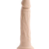 Twirl Jam Dildo 9.25in Twirling w/Suction Cup Light Beige