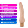 Dr. Skin 8.5in Cock Vibe 7 Dildo Beige, Blush