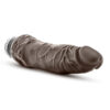 Dr. Skin 8.5in Cock Vibe 7 Dildo Chocolate Brown, Blush