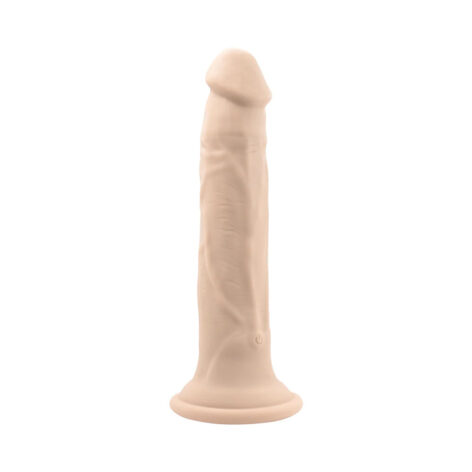 In Thrust We Trust Dildo 9.5in Thrusting w/Suction Cup Beige