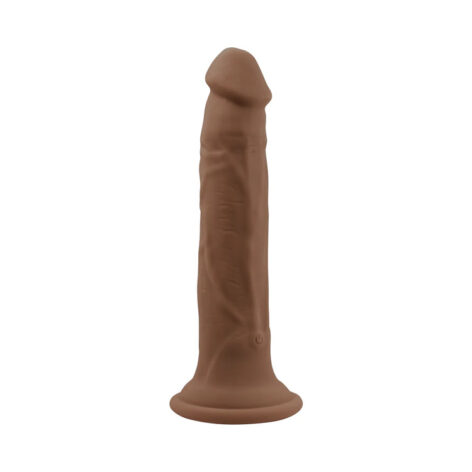 In Thrust We Trust Dildo 9.5in Thrusting w/Suction Cup Brown