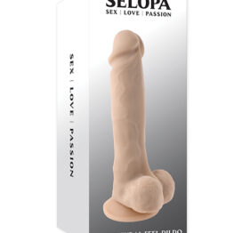 Selopa Dildo 6.5in Natural Feel w/Balls Beige, Evolved