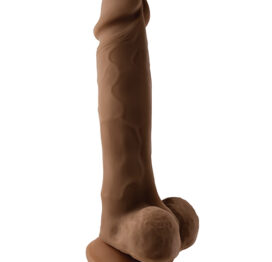 Selopa Dildo 6.5in Natural Feel w/Balls Brown, Evolved Selopa Dildo 6.5in Natural Feel w/Balls Brown, Evolved