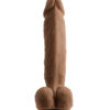 Selopa Dildo 6.5in Natural Feel w/Balls Brown, Evolved