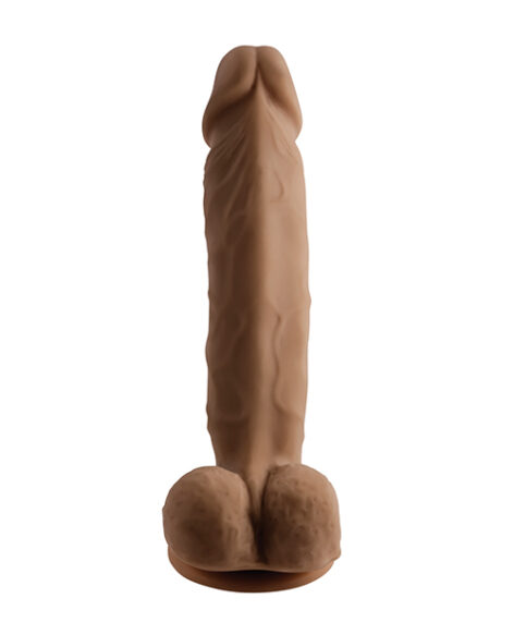 Selopa Dildo 6.5in Natural Feel w/Balls Brown, Evolved