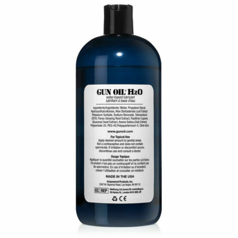 Gun Oil H2O Water Based Personal Lubricant 16oz (480ml)