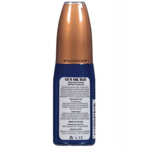 Gun Oil H2O Water Based Personal Lubricant 2oz (59ml)