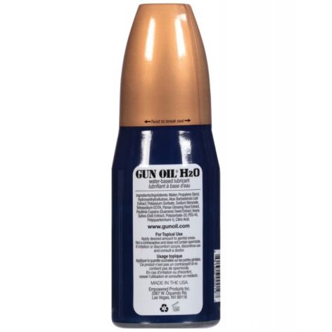 Gun Oil H2O Water Based Personal Lubricant 8oz (237ml)