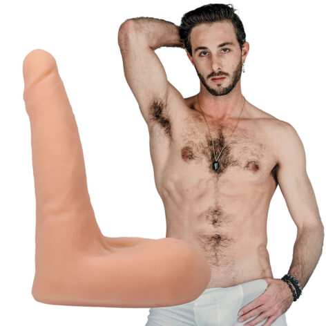 Lucas Frost Dildo 7in UltraSkyn w/Balls Vanilla, Doc Johnson