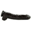 Cockzilla Dildo 17in Realistic w/Balls Black, Icon Brands