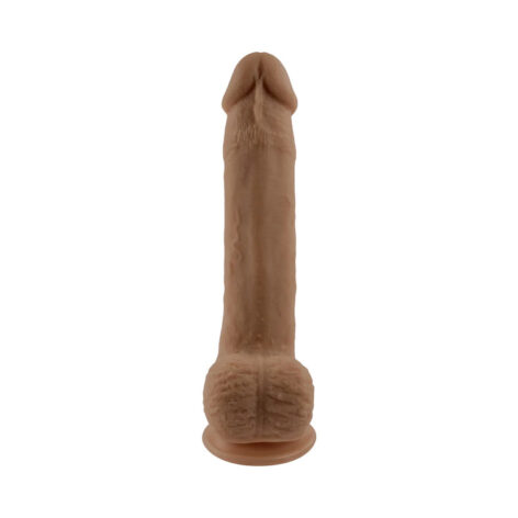 Selopa 7" Natural Feel Flexskin Dildo w/Balls Brown, Evolved