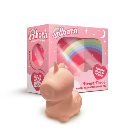 Unihorn Heart Throb Mini Unicorn Pulsing Vibrator Pink