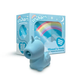 Unihorn Mount'n Peak Mini Unicorn Twirling Tongue Vibe Blue