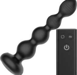 Nexus Tornado Anal Probe Rotating Vibrating Remote Black