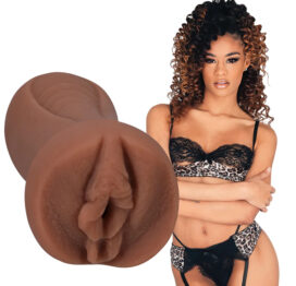 Scarlit Scandal Pocket Pussy Stroker Chocolate, Doc Johnson