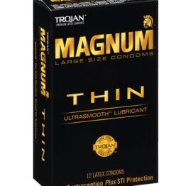 Trojan Magnum Thin Large Size Condoms 12 Pack