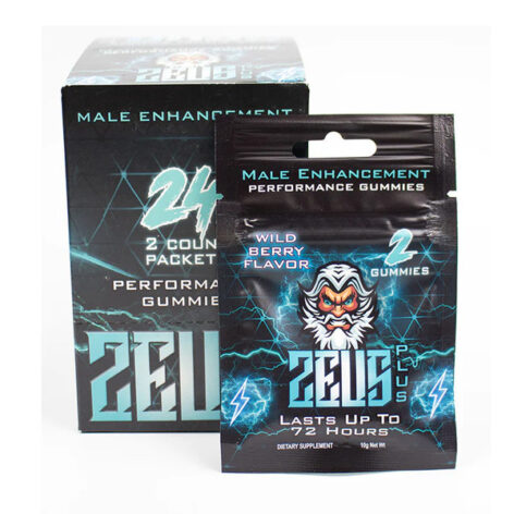 Zeus Plus Gummies Male Enhancement Wild Berry 48 Pack