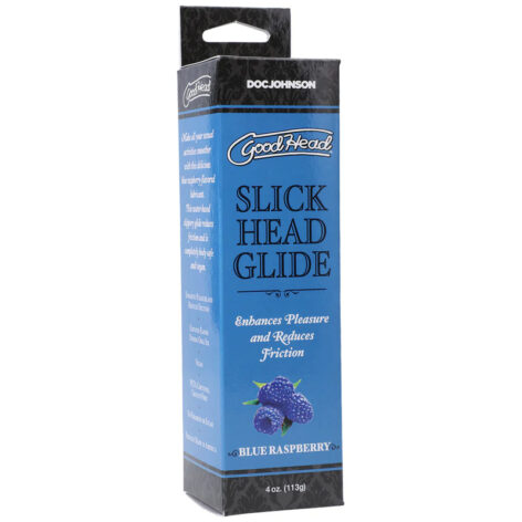 GoodHead Slick Head Glide Blue Raspberry 4oz, Doc Johnson