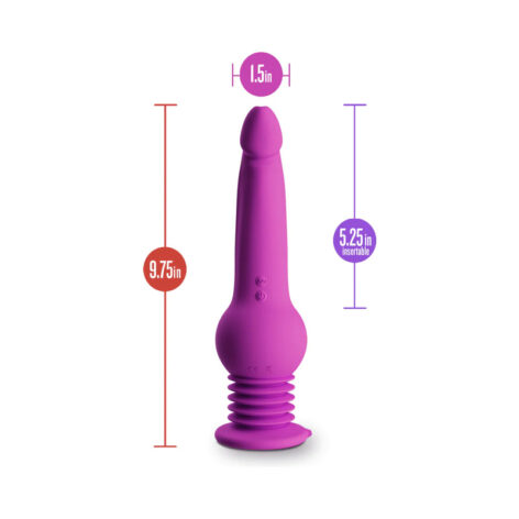 Impressions New York GyroQuake Thumping Dildo Purple, Blush