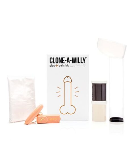Clone-A-Willy Plus Balls Penis Cloning Kit Deep Brown