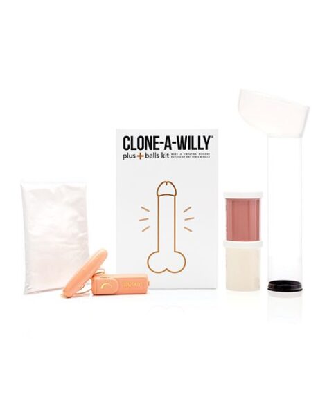 Clone-A-Willy Plus Balls Penis Cloning Kit Medium Brown