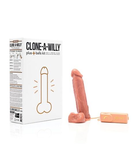 Clone-A-Willy Plus Balls Penis Cloning Kit Medium Brown
