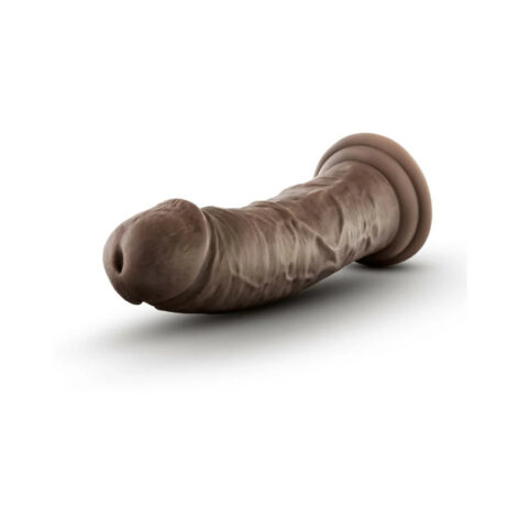Dr. Skin Plus 8" Thick Posable Dildo w/Suction Cup Chocolate